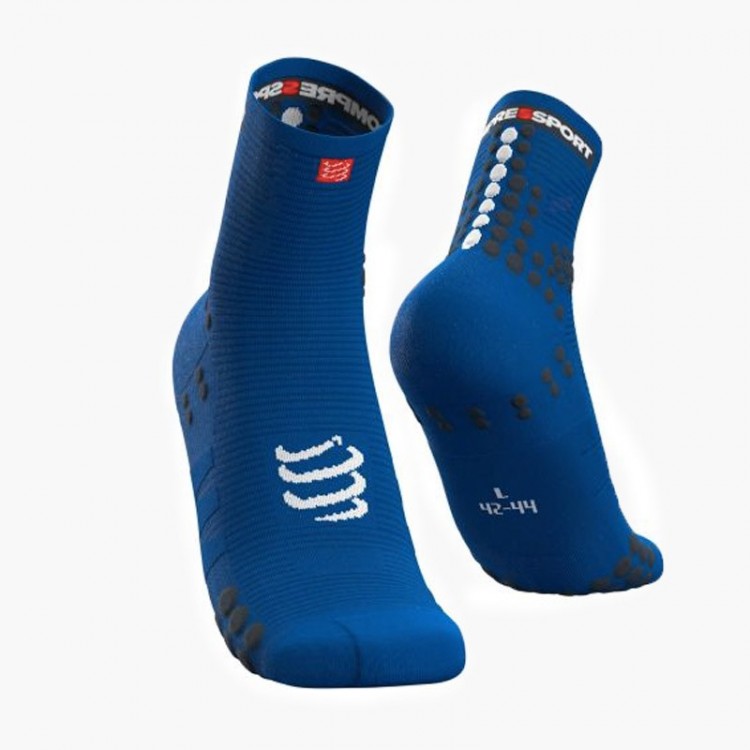 CALCETINES COMPRESSPORT PRO RACING V3 RUN HIGH BLUE LOLITE