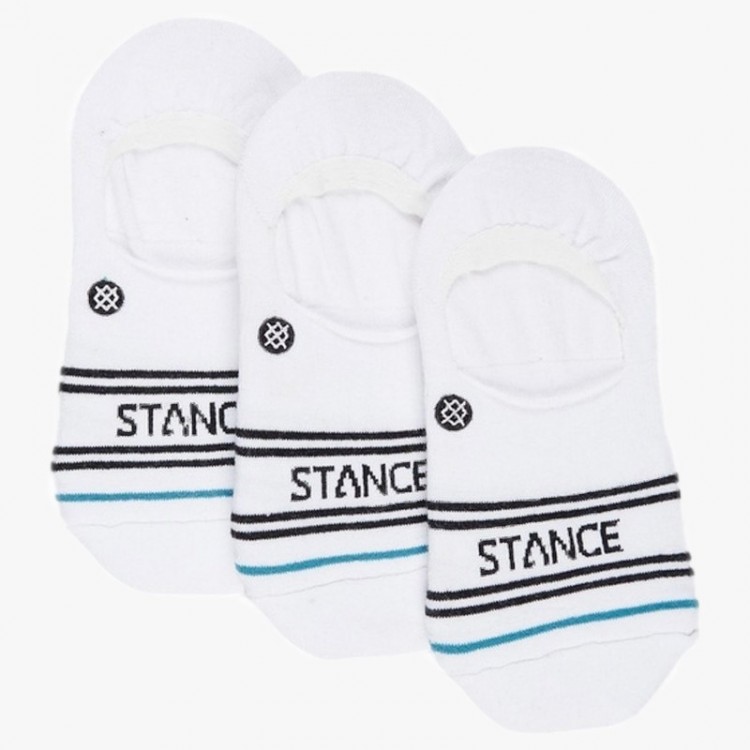 STANCE BASIC 3 PACK NO SHOW SOCKS WHITE