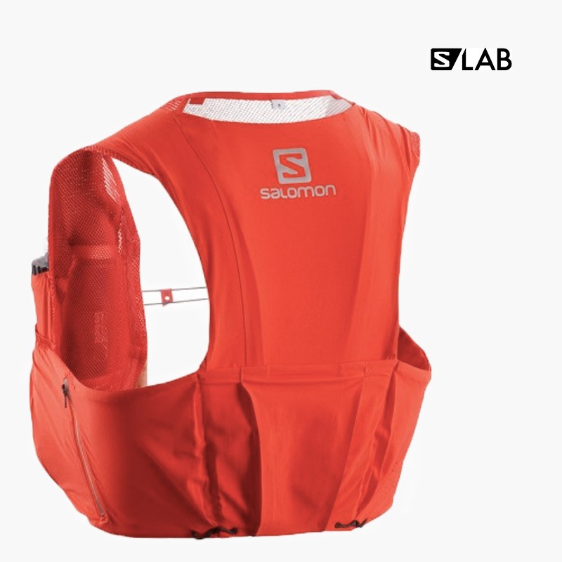 Unisex Adulto Rojo Bolsa de hidratación Salomon Bag S/Lab Sense Ultra 8 Set