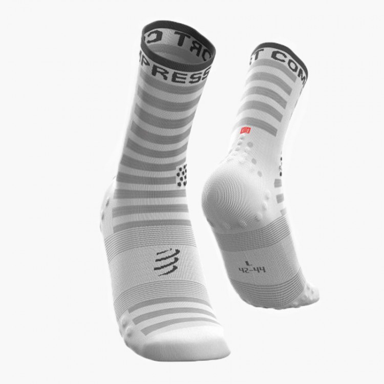 CALCETINES COMPRESSPORT PRO RACING SOCK V3 ULTRALIGHT HIGH BLANCO