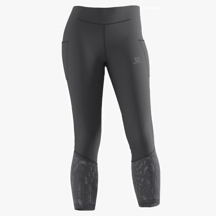 SALOMON CROSS RUN TIGHT W TIGHTS BLACK/EST