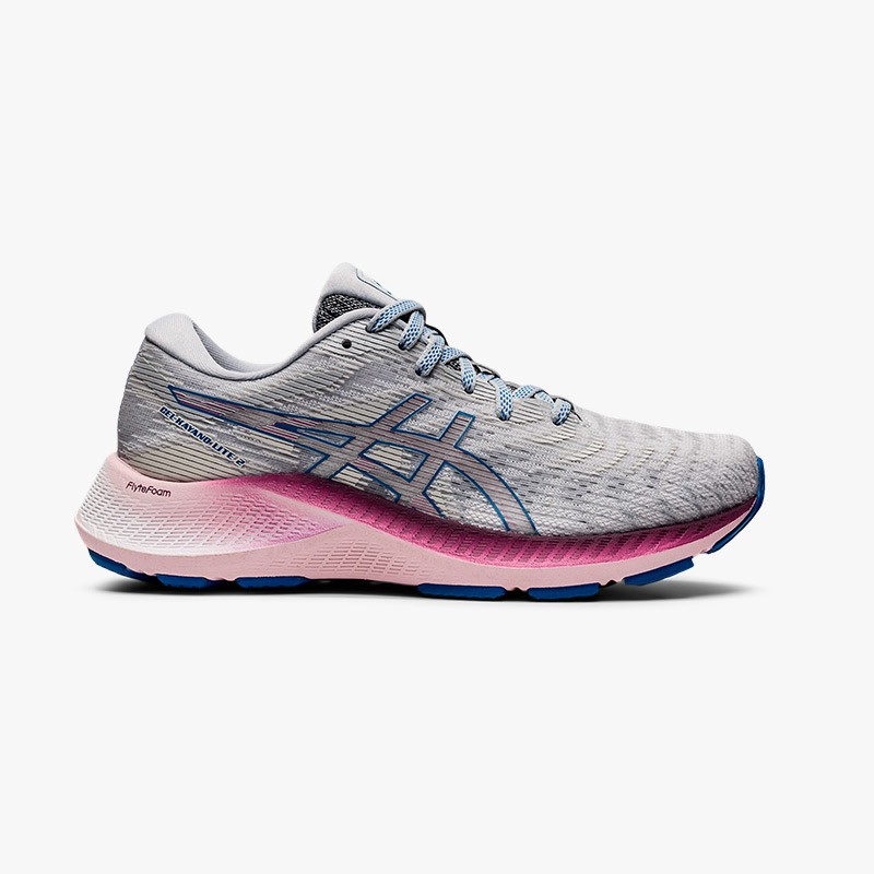 asics gray and pink