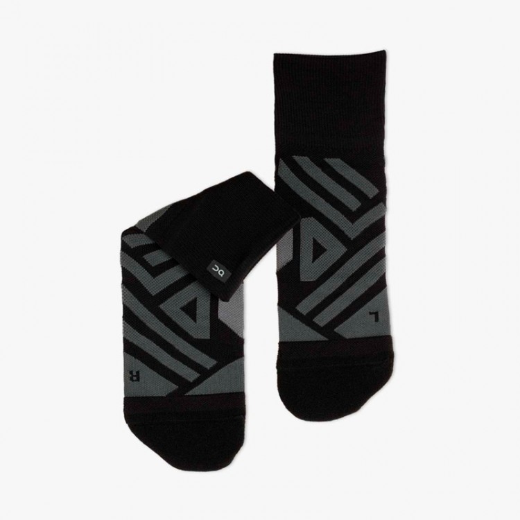 CALCETINES ON PERFORMANCE MID SOCK W BLACK/SHADOW