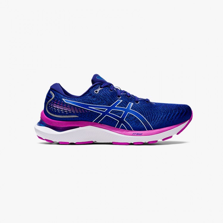 ASICS GEL CUMULUS 24 W AZUL/FUCSIA