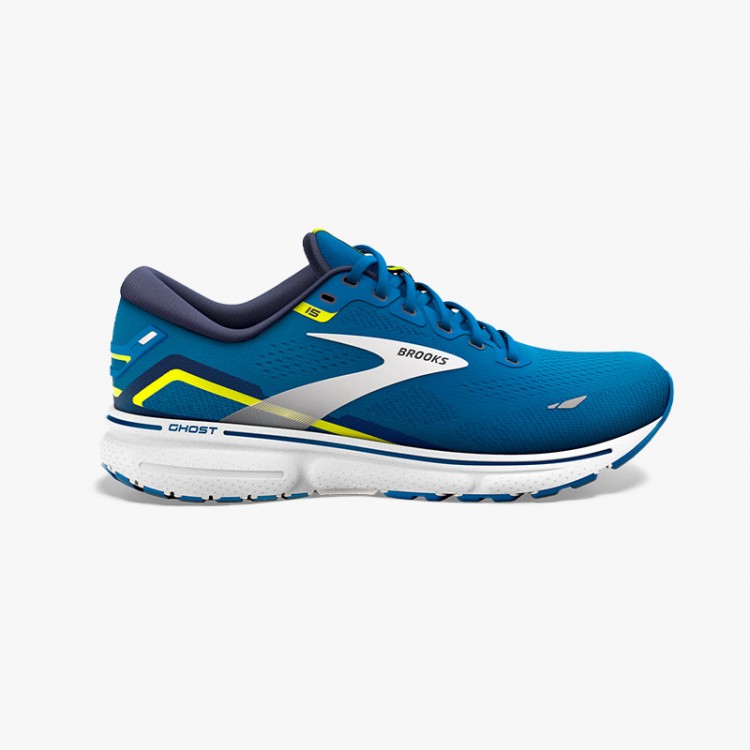 BROOKS GHOST 15 AZUL/AMARILLO