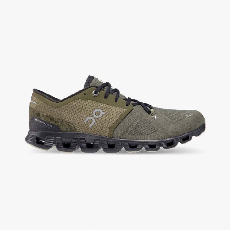 ON CLOUD X 3 OLIVE GREEN