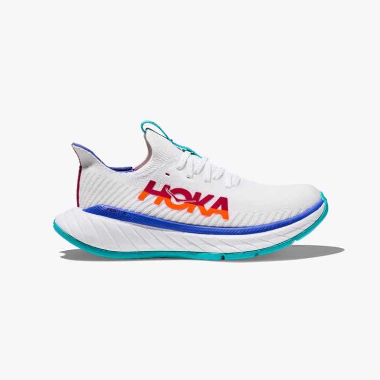 HOKA CARBON X3 WHITE/FLAME