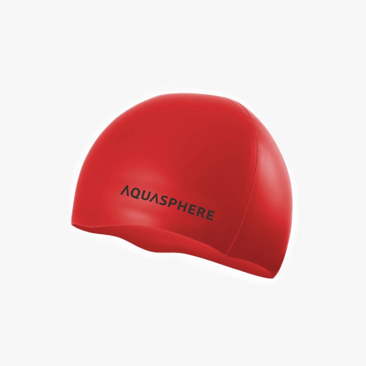 GORRO AQUASPHERE LISO ROJO