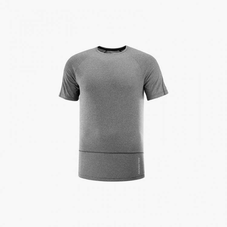 CAMISETA SALOMON CROSS RUN SS GRIS