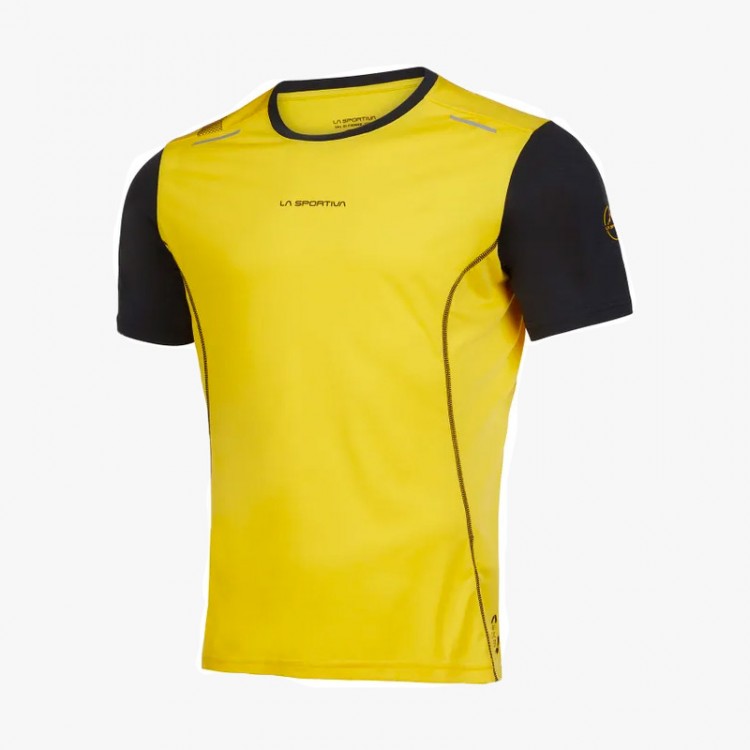 CAMISETA LA SPORTIVA TRACER AMARILLO/NEGRO