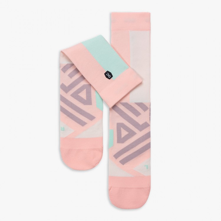 CALCETINES ON PERFORMANCE HIGH SOCK ROSA