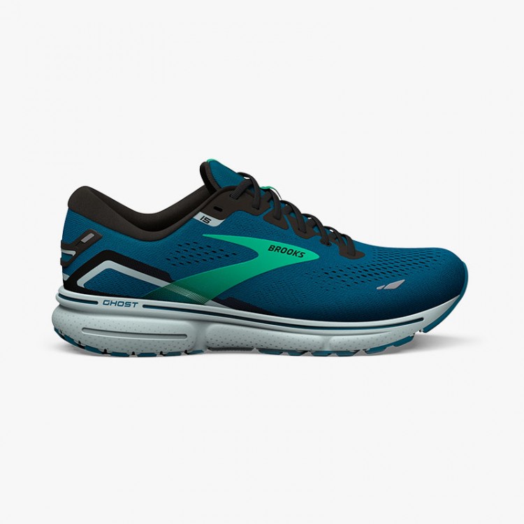 BROOKS GHOST 15 AZUL/VERDE