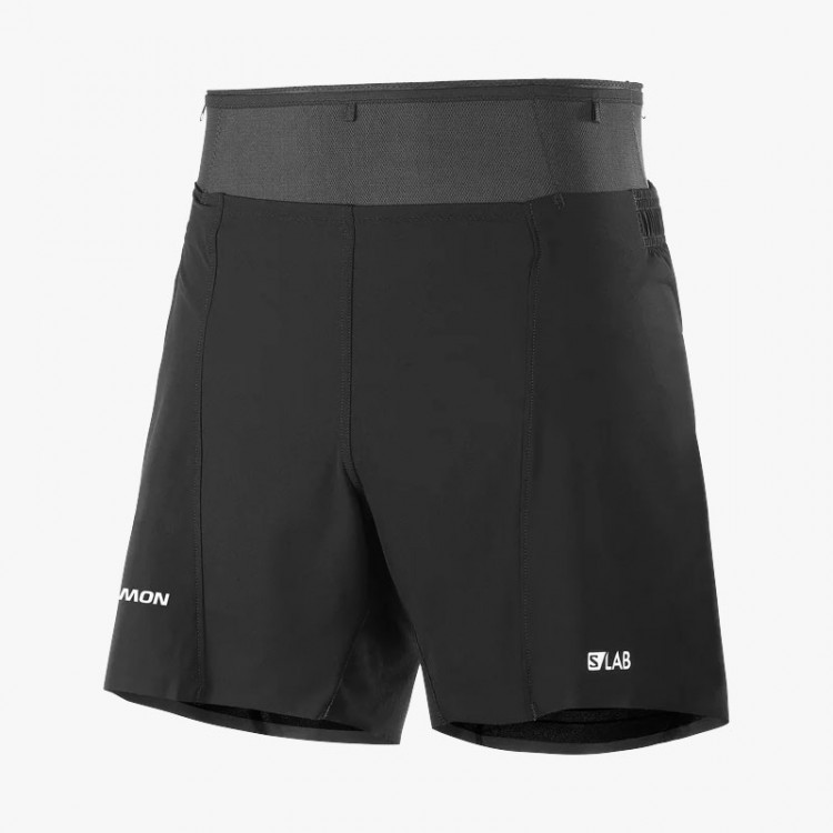 PANT SALOMON S/LAB SENSE 6 SHORT BLACK