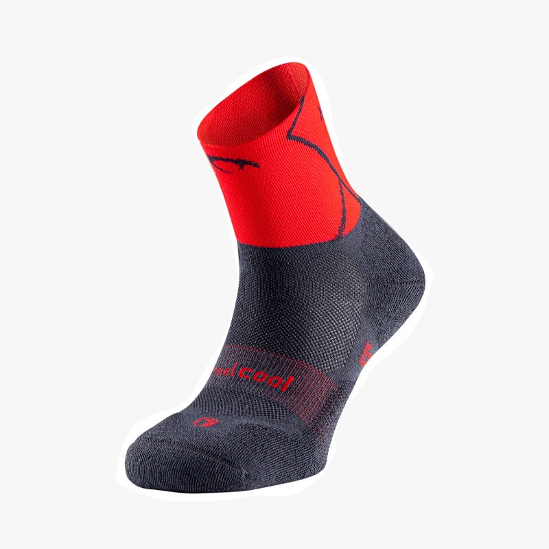 ▷ Calcetines lurbel track four marengo/rojo for only 22,90 €