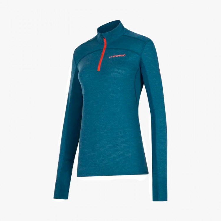 CAMISETA LA SPORTIVA SWIFT LONG W BLUE/CHERRY