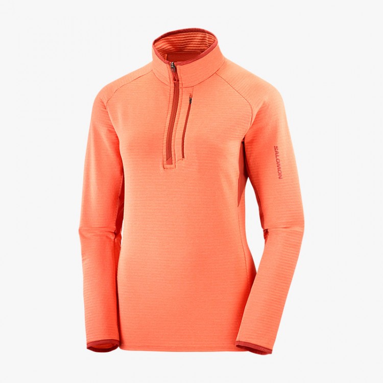 CAMISETA SALOMON ESSENTIAL WARM W CORAL