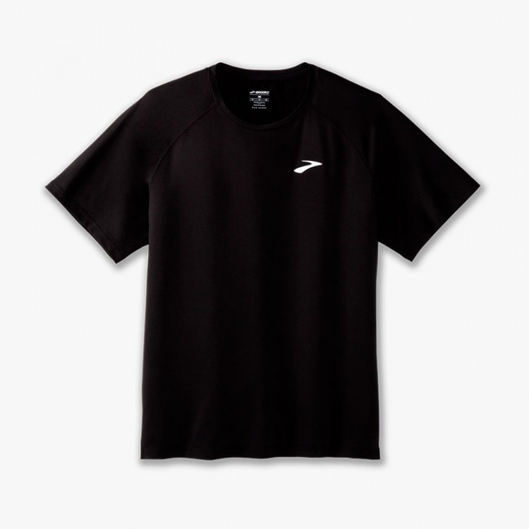 BROOKS ATMOSPHERE SHORT T-SHIRT BLACK