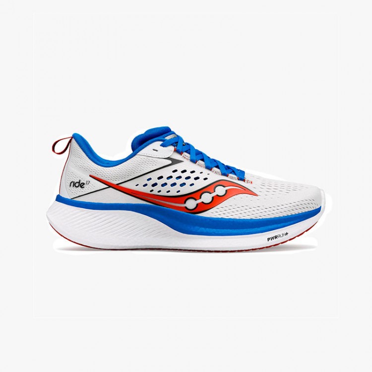 SAUCONY RIDE 17 BLANCO/AZUL