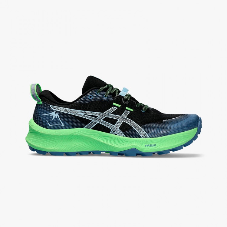 ASICS GEL TRABUCO 12 NEGRO/VERDE