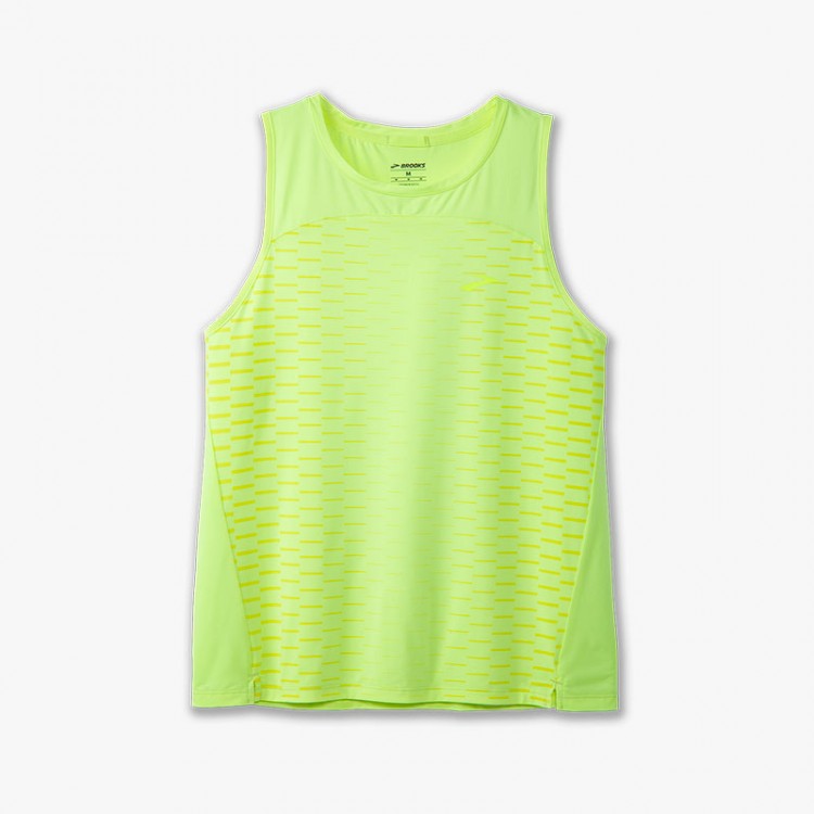 BROOKS SPRINT FREE TANK W LIME T-SHIRT