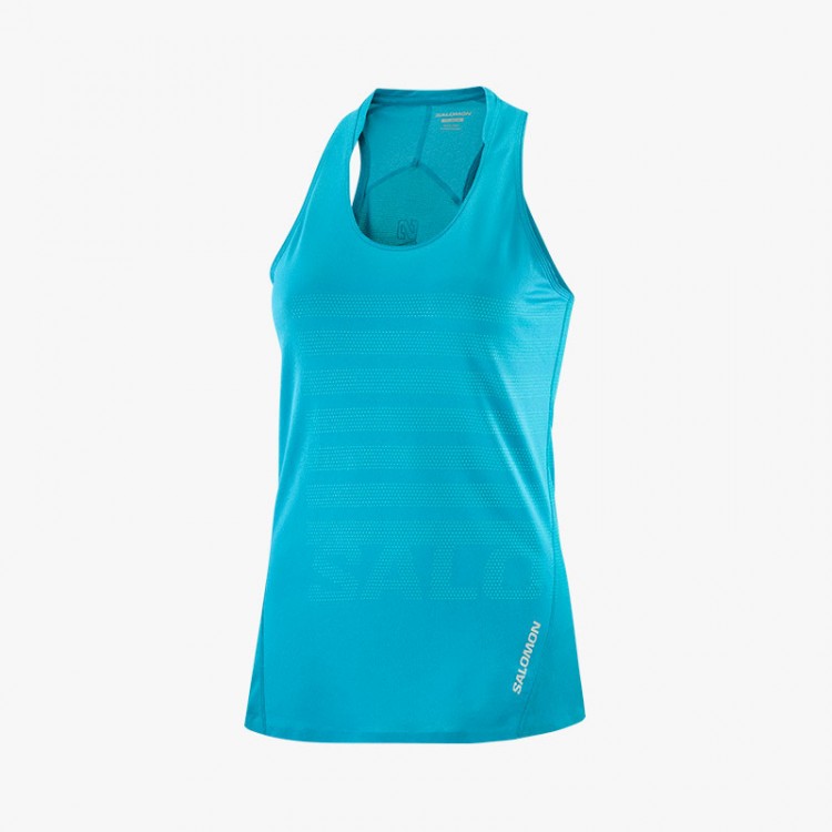 SALOMON SENSE AERO SINGLET W BLUE