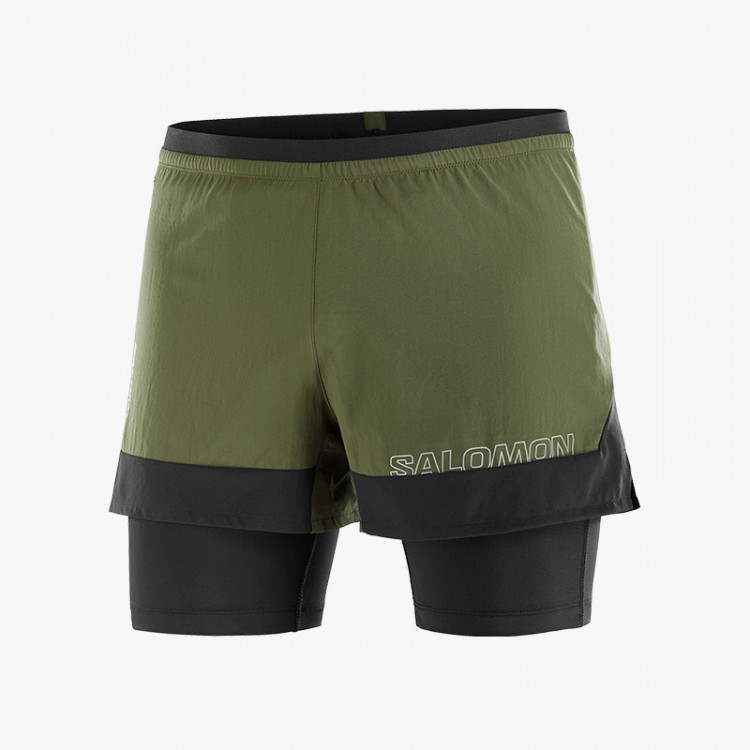 PANTS SALOMON CROSS 2IN1 SHORTS OLIVE