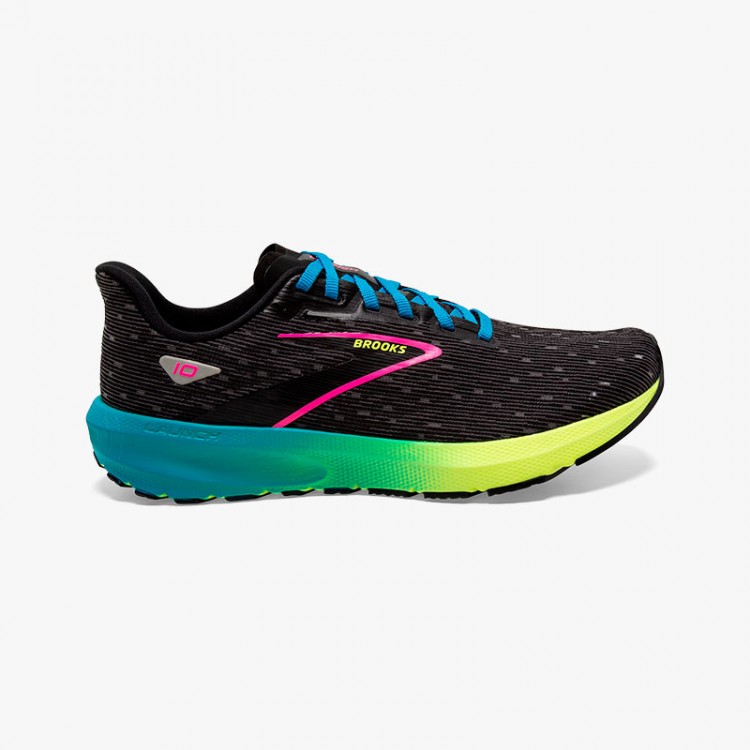 BROOKS LAUNCH 10 W BLACK/YELLOW