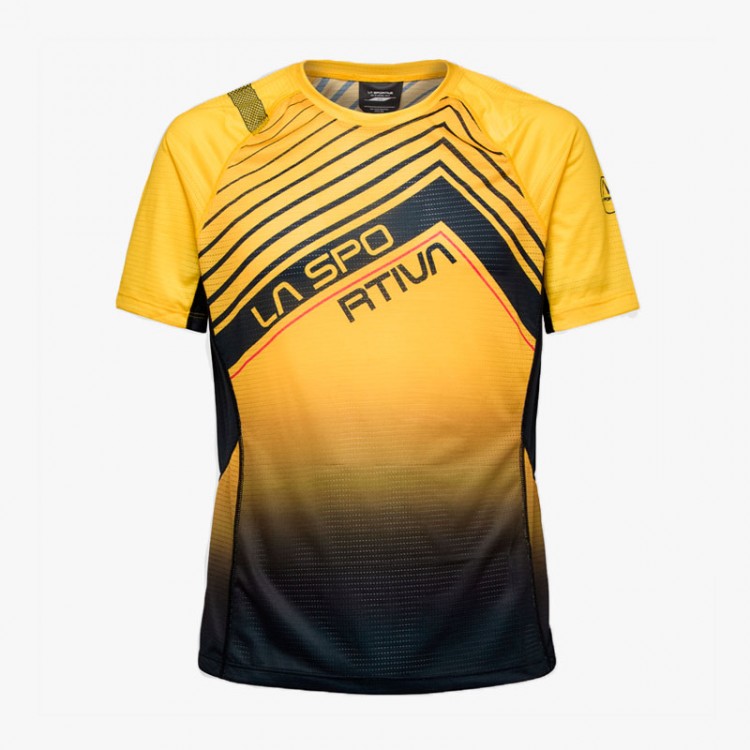 CAMISETA LA SPORTIVA WAVE AMARILLO/NEGRO