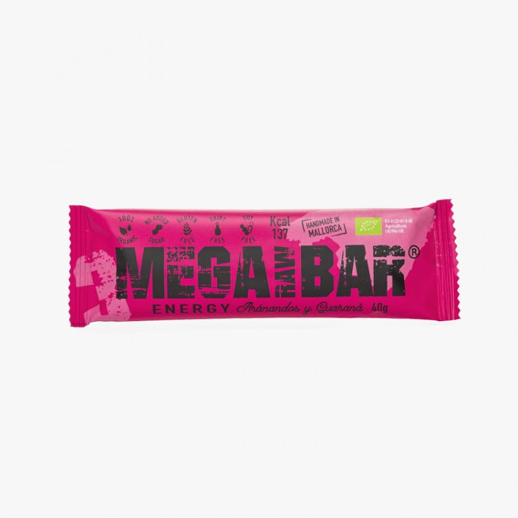 MEGARAW BAR BLUEBERRY/GUARANA ENERGY BAR