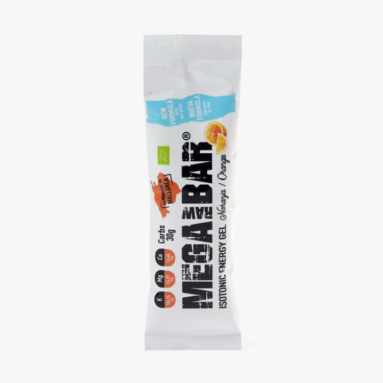 MEGARAW BAR ORANGE ENERGY GEL