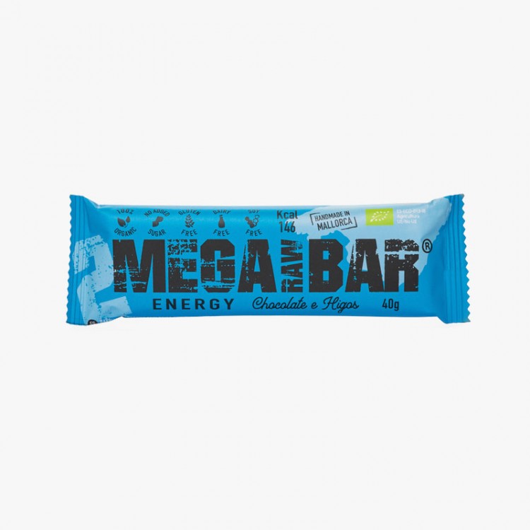 BARRITA ENERGÉTICA MEGARAW BAR CHOCOLATE/HIGOS