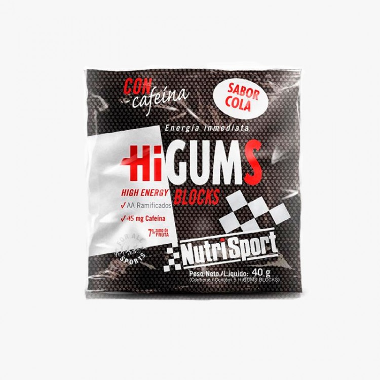 HiGUM NUTRISPORT CON CAFEINA COLA