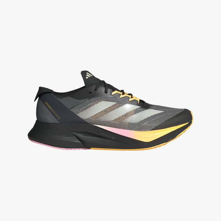 ADIDAS ADIZERO BOSTON 12 NEGRO/AMARILLO