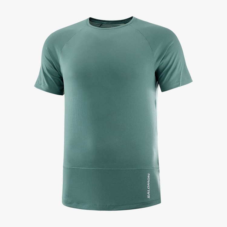 SALOMON CROSS RUN SS T-SHIRT ATLANTIC BLUE