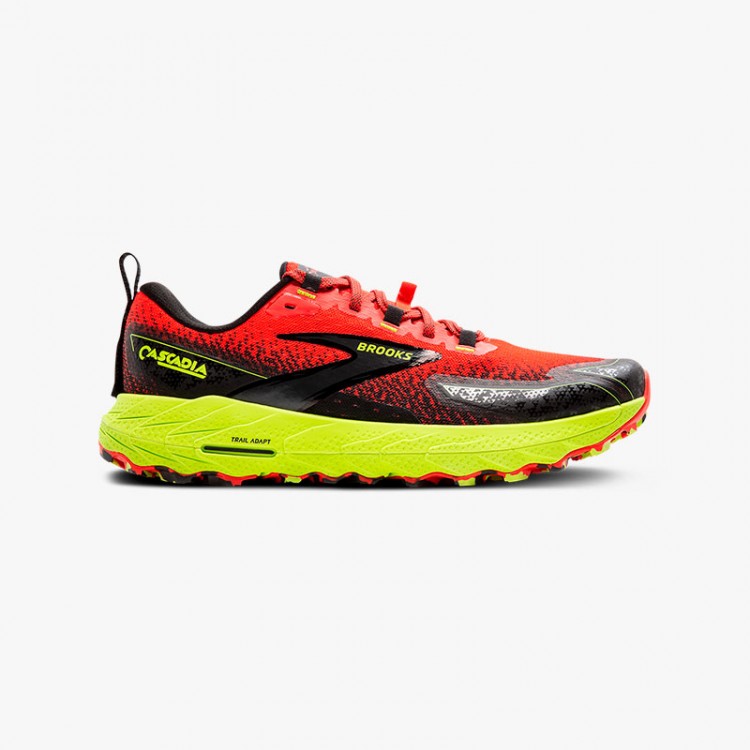 BROOKS CASCADIA 18 CHERRY/LIME