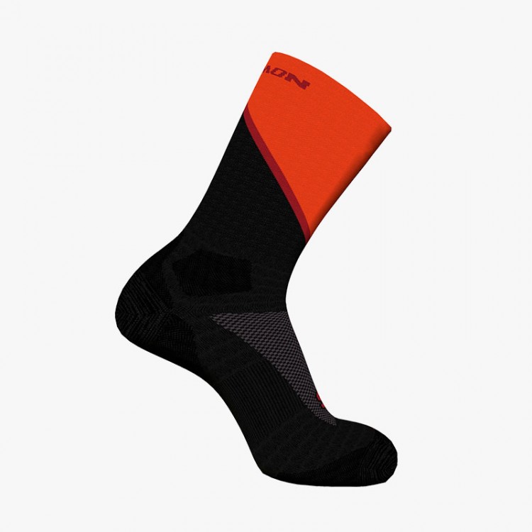 CALCETINES SALOMON PULSE CREW NEGOR/ROJO