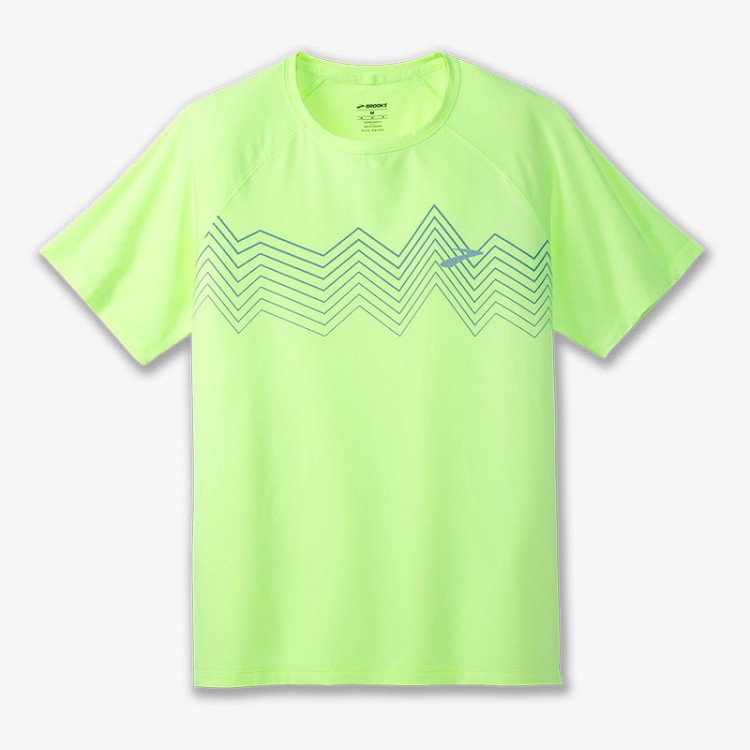 BROOKS ATMOSPHERE SHORT SLEEVE T-SHIRT LIME