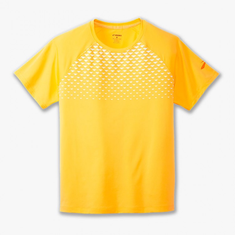 CAMISETA BROOKS ATMOSPHERE SHORT SLEEVE AMARILLO