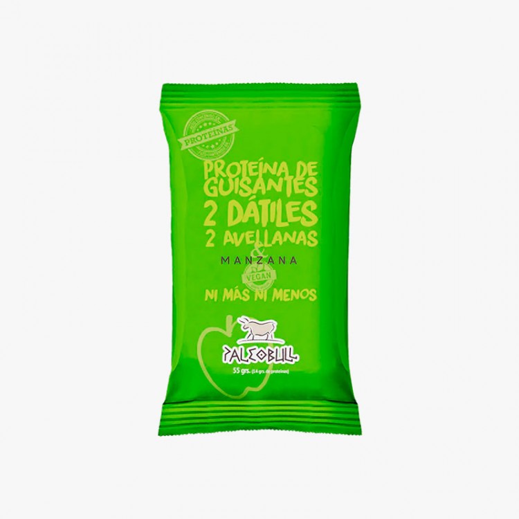 PALEOBULL BARRITA MANZANA 50GR