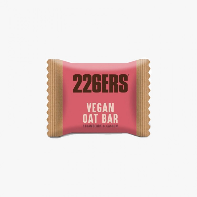 VEGAN OATMEAL BAR 226ERS STRAWBERRY AND CASHEW NUTS