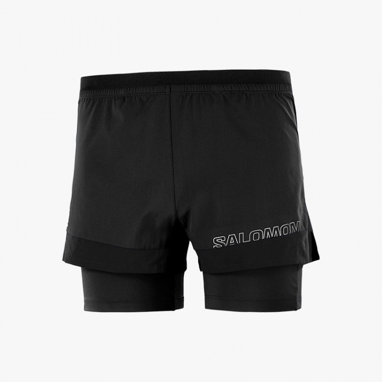 PANTALÓN SALOMON CROSS 2IN1 SHORTS NEGRO