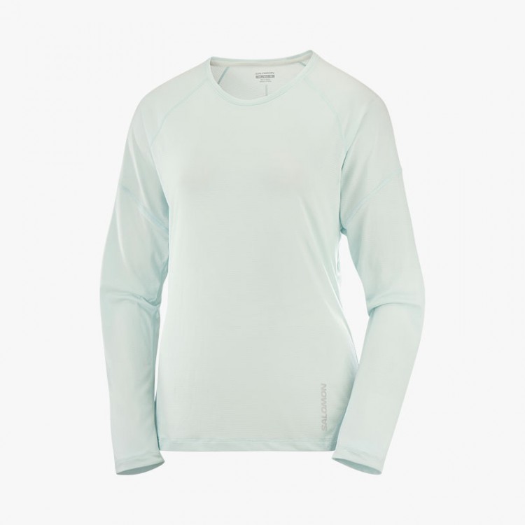 CAMISETA SALOMON CROSS RUN LS W MISTY BLUE