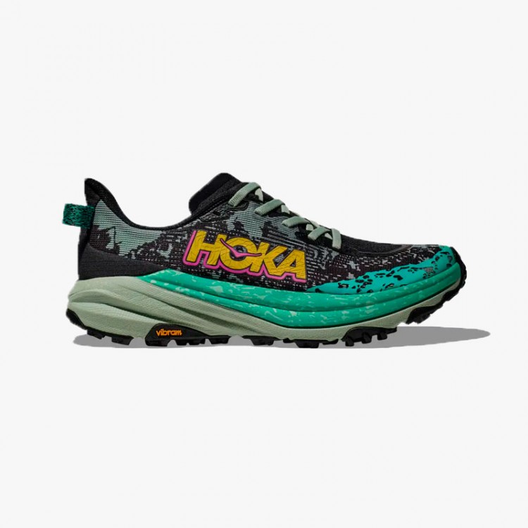 HOKA SPEEDGOAT 6 W BLACK/ALOE VERA