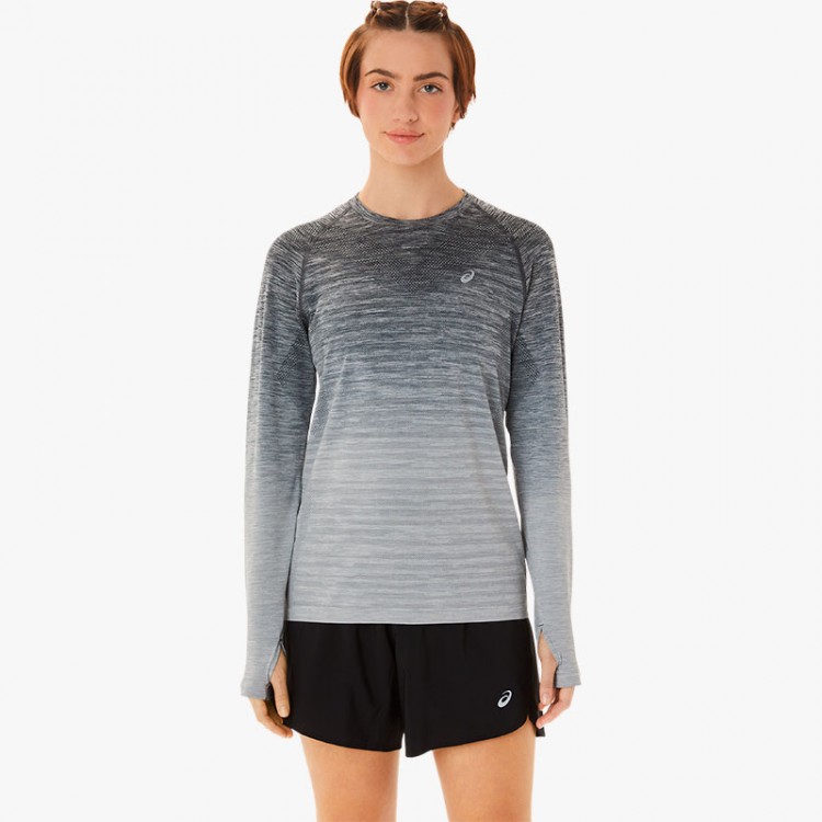 ASICS SEAMLESS LS W GREY T-SHIRT