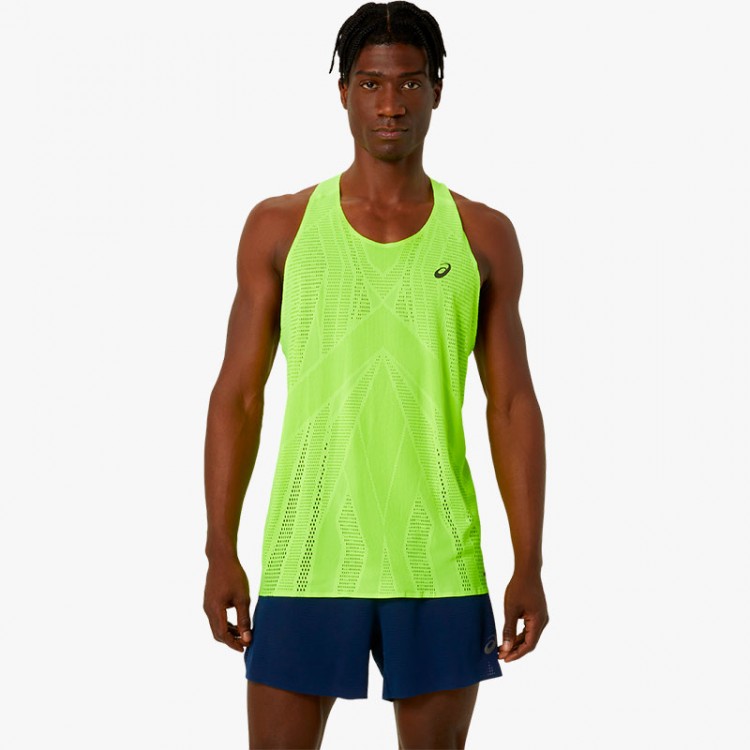 ASICS METARUN SINGLET LIME T-SHIRT