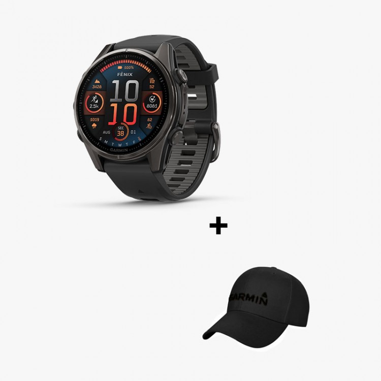 GARMIN FENIX 8 AMOLED SAPPHIRE TITANIUM 43MM CARBON/GREY