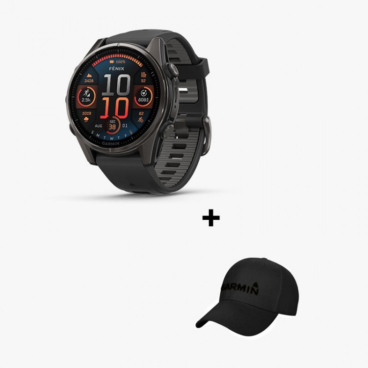 GARMIN FENIX 8 AMOLED SAPPHIRE 47MM CARBON/GREY