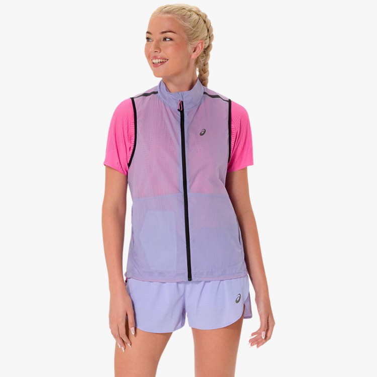 ASICS METARUN PACKABLE GILET W LILAC