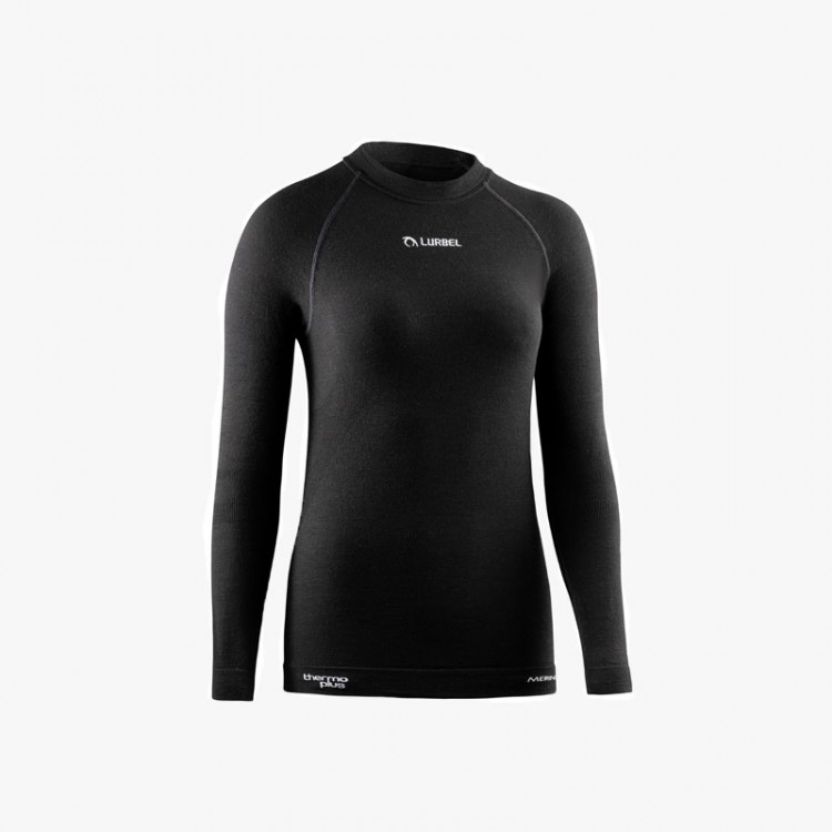 THERMAL T-SHIRT LURBEL MERINO LONG W BLACK