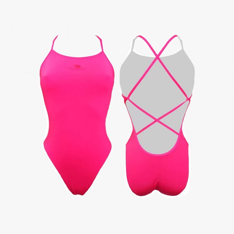 SWIMSUIT TURBO PATTERN SIRENE PLAIN PINK